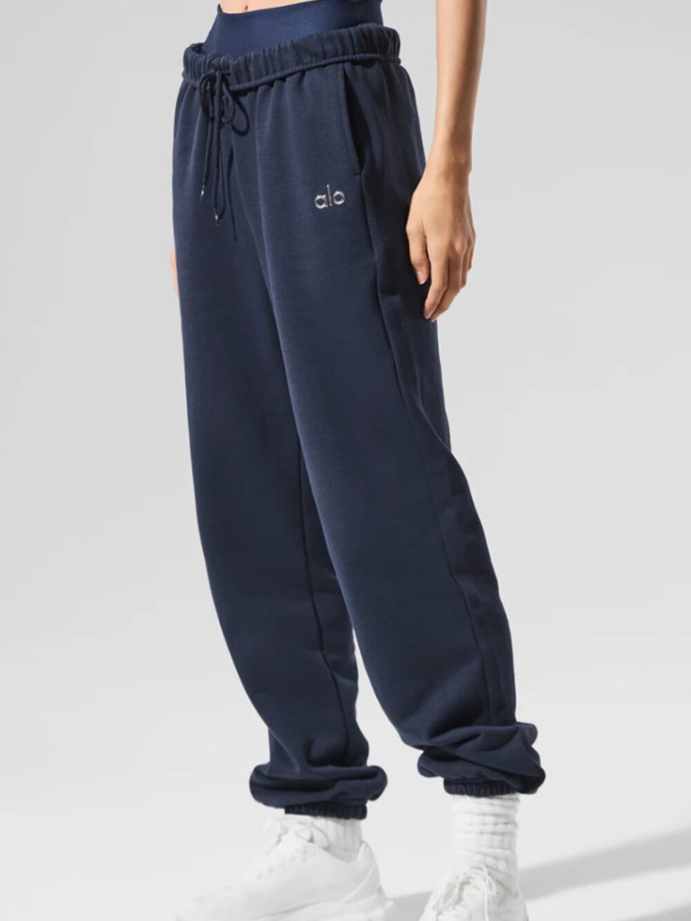 ALO Accolade Relaxed Fit Unisex Sweatpants in Navy - Size XXS - NWT